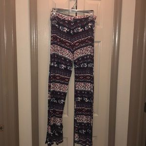 Elephant pattern pants